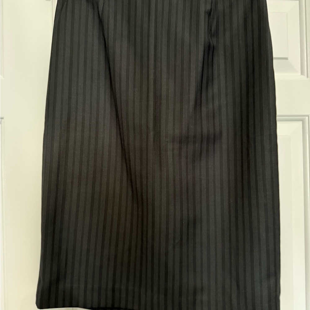 Calvin Klein Charcoal Pinstripe Pencil Skirt